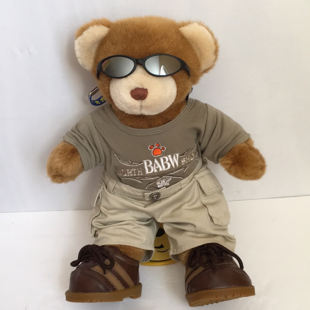 🐻 BUILD-A- BEAR WORKSHOP BEAR WITH STAND